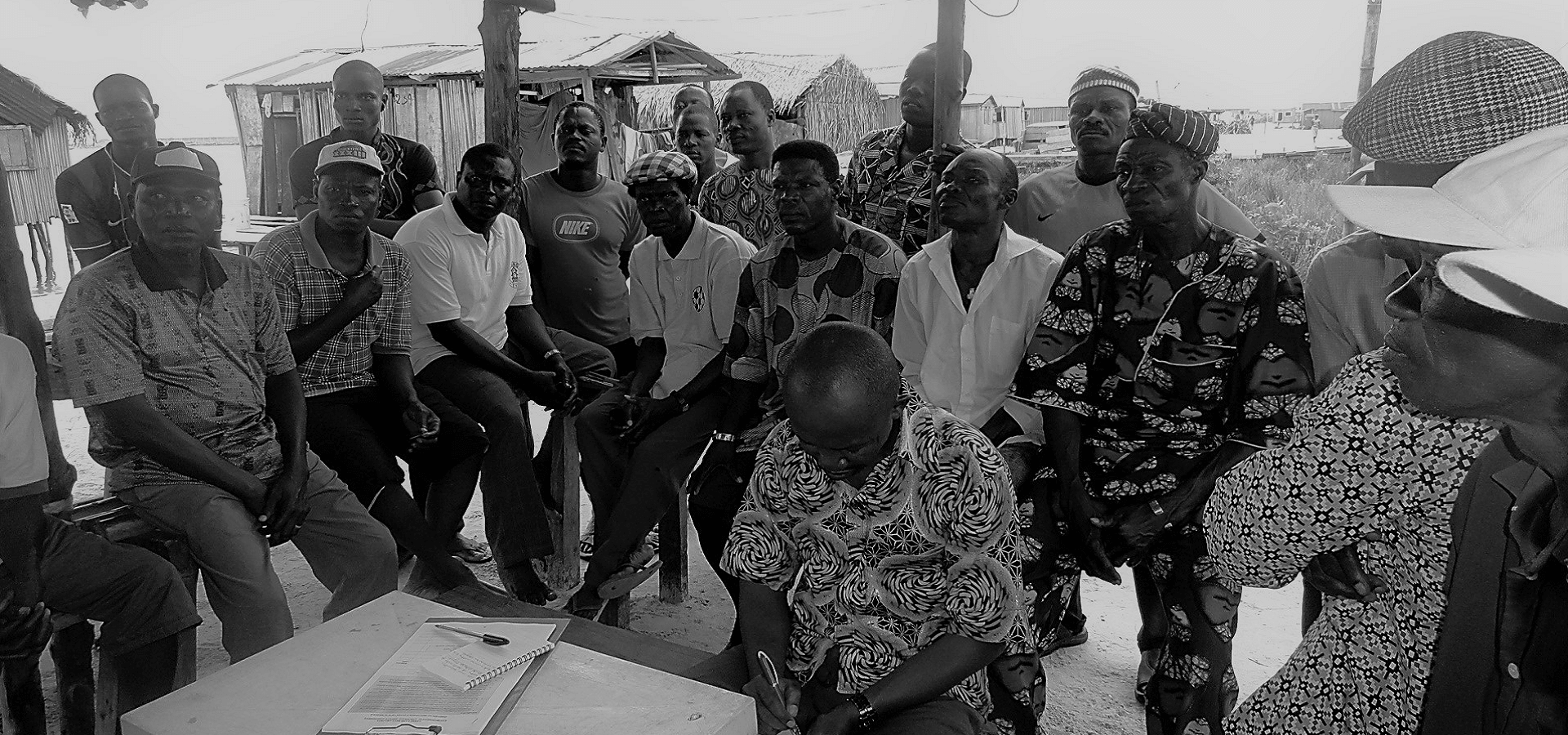 The ECOPRO team engaging a community