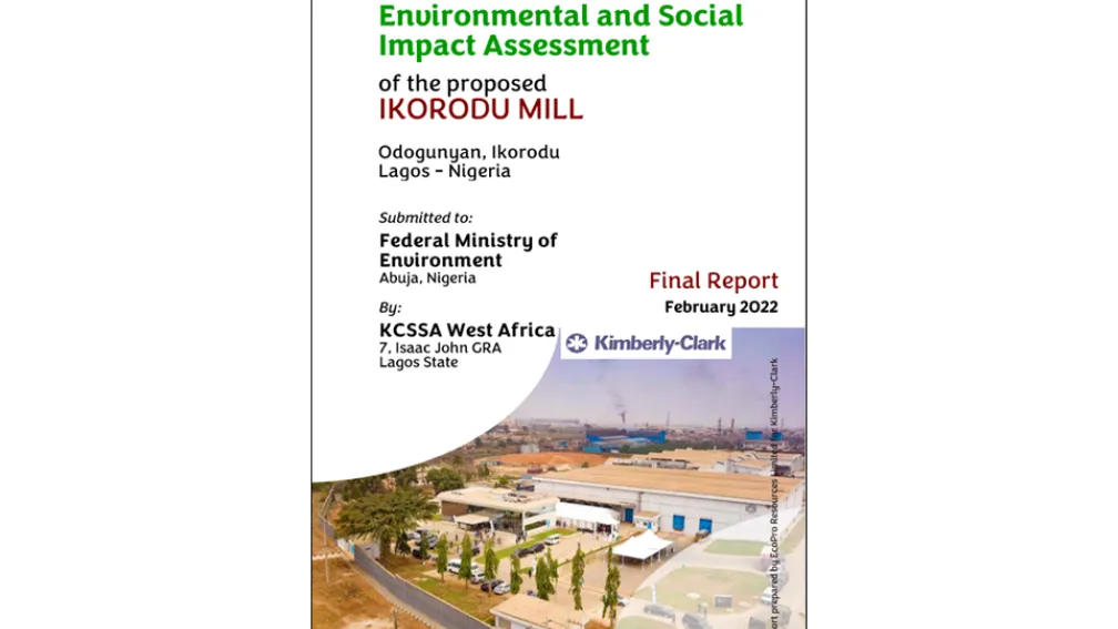 ESIA of Kimberly-Clark Ikorodu Mill, Ikorodu, Lagos, Nigeria