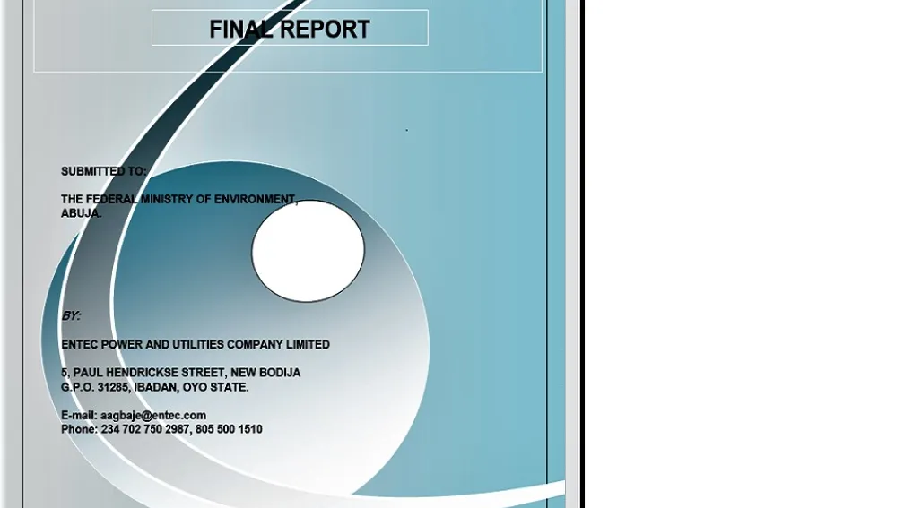 EIA For 25MW Power Plant at Agodi, Ibadan, Oyo State