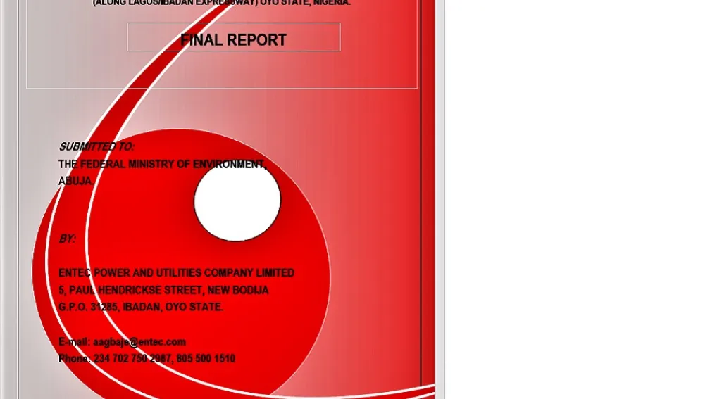 EIA for 275MW Power Plant at Oluyole Ibadan