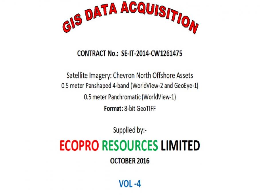 Provision of Satellite Imagery for Chevron North Offshore Assets