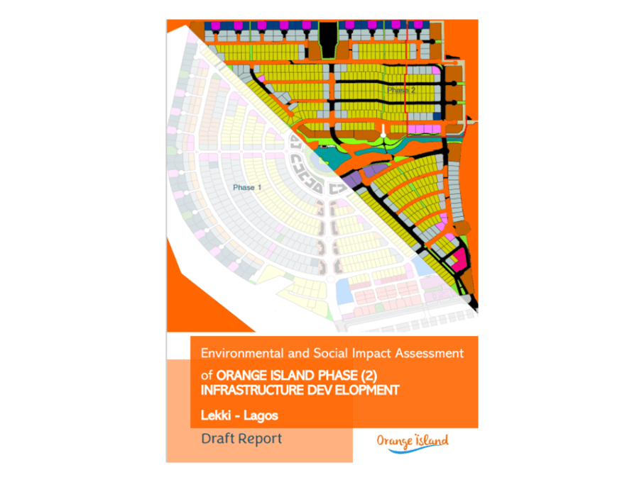 ESIA of Orange Island Phase (2) Infrastructure Development, Lekki, lagos
