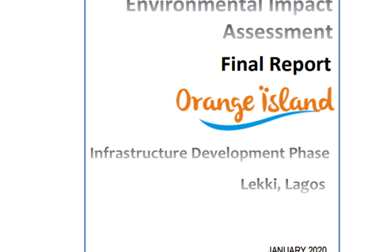 ESIA of Orange Island Infrastructure Development Phase, Lekki, Lagos